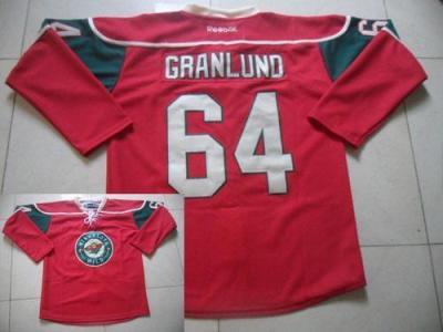 Minnesota Wild #64 Mikael Granlund Red Stitched NHL Jersey