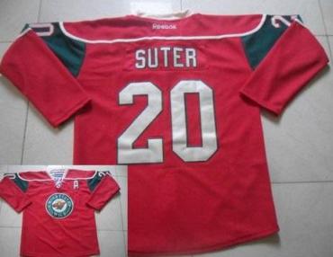 Minnesota Wild #20 Ryan Suter Red Stitched NHL Jersey
