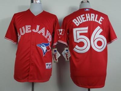 Toronto Blue Jays #56 Mark Buehrle Red Canada Day Stitched Baseball Jersey