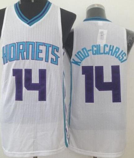 Charlotte Hornets 14 Michael Kidd-Gilchrist White Revolution 30 NBA Jerseys