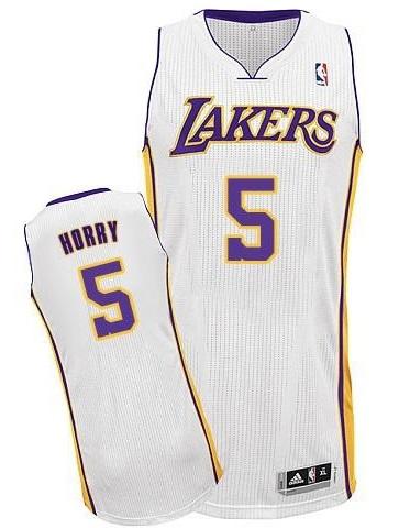 Los Angeles Lakers 5 Robert Horry White Revolution 30 NBA Jerseys