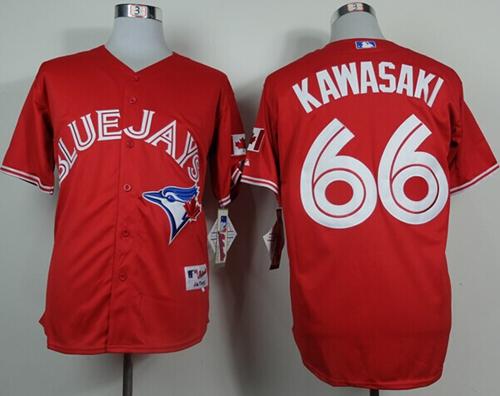 Toronto Blue Jays #66 Munenori Kawasaki Red Canada Day Stitched MLB Jersey