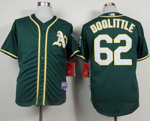 Oakland Athletics #62 Sean Doolittle Green Cool Base Stitched MLB Jersey Oakland Athletics #62 Sean Doolittle Green Cool Base Stitched MLB Jersey