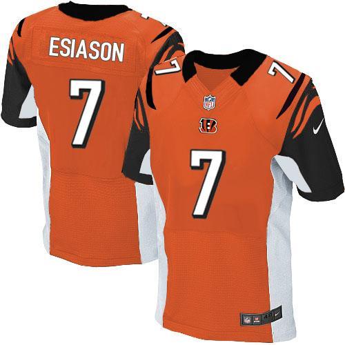 Nike Cincinnati Bengals 7 Boomer Esiason Orange Elite NFL Jerseys