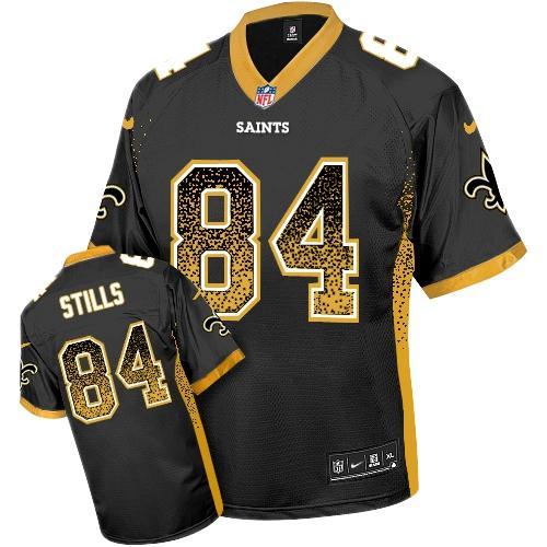 Nike New Orleans Saint 84 Kenny Stills Black Team Color Drift Fashion Stitched NFL Elite Jersey