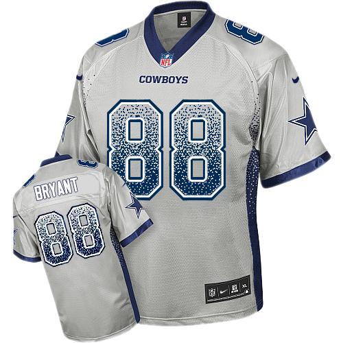 Youth Nike Dallas Cowboys #88 Dez Bryant Grey Stitched Drift Fashion Elite NFL Jersey