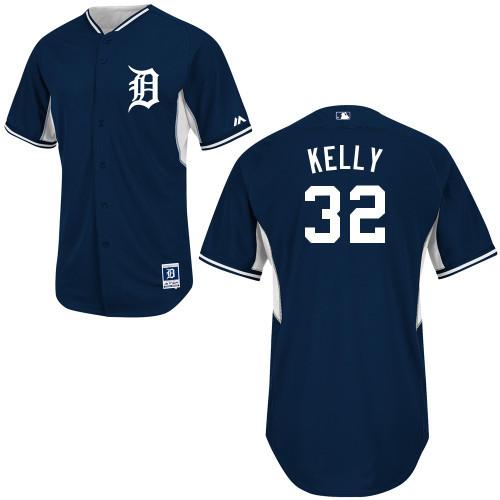 Detroit Tigers #32 Don Kelly Blue Authentic 2014 Cool Base BP MLB Jersey Detroit Tigers #32 Don Kelly Blue Authentic 2014 Cool Base BP MLB Jersey