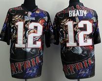 Nike New England Patriots 12 Tom Brady Fanatical Version NFL Jerseys