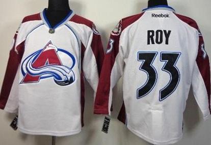 Colorado Avalanche 33 Patrick Roy White NHL Jerseys