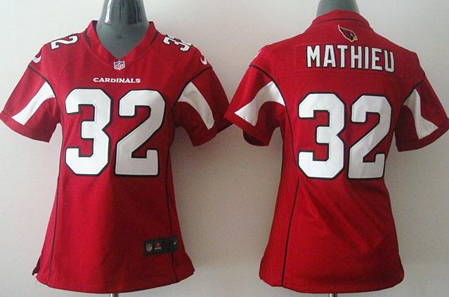 Women Nike Arizona Cardinals 32 Tyrann Mathieu Red NFL Jerseys