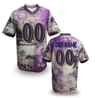 Baltimore Ravens Customized Fanatical Version NFL Jerseys-008