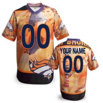 Denver Broncos Customized Fanatical Version NFL Jerseys-0017