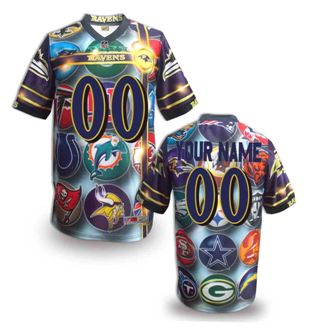 Baltimore Ravens Customized Fanatical Version NFL Jerseys-009