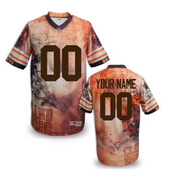 Cleveland Browns Customized Fanatical Version NFL Jerseys-004