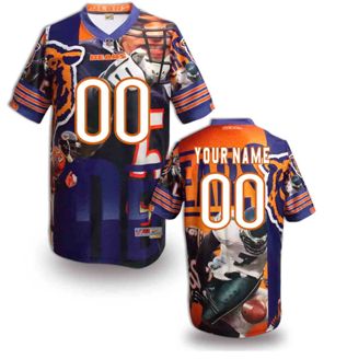 Chicago Bears Customized Fanatical Version NFL Jerseys-0010