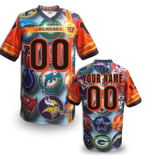 Cincinnati Bengals Customized Fanatical Version NFL Jerseys-0012