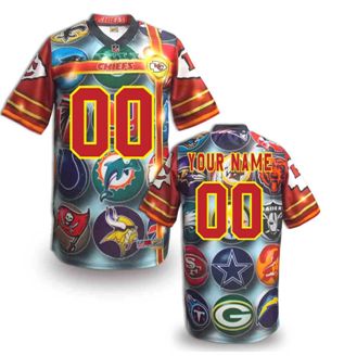 Kansas City Chiefs Customized Fanatical Version NFL Jerseys-001