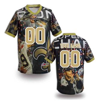 New Orleans Saints Customized Fanatical Version NFL Jerseys-004