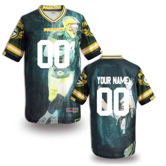Green Bay Packers Customized Fanatical Version NFL Jerseys-007