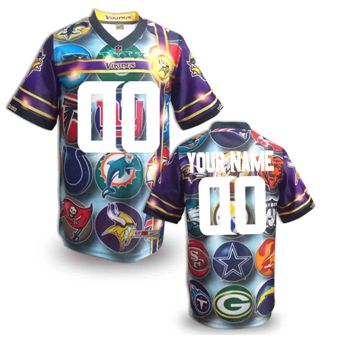 Minnesota Vikings Customized Fanatical Version NFL Jerseys-001