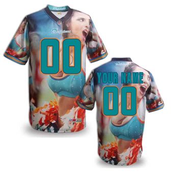 Miami Dolphins Customized Fanatical Version NFL Jerseys-008