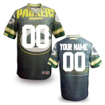Green Bay Packers Customized Fanatical Version NFL Jerseys-0011
