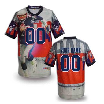 New England Patriots Customized Fanatical Version NFL Jerseys-009