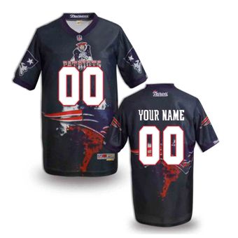 New England Patriots Customized Fanatical Version NFL Jerseys-008