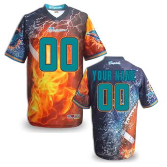 Miami Dolphins Customized Fanatical Version NFL Jerseys-0010