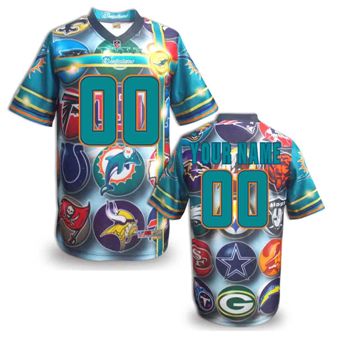 Miami Dolphins Customized Fanatical Version NFL Jerseys-009