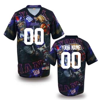 New York Giants Customized Fanatical Version NFL Jerseys-003