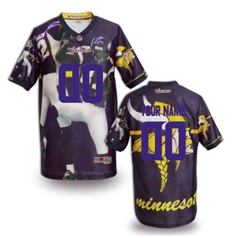 Minnesota Vikings Customized Fanatical Version NFL Jerseys-005