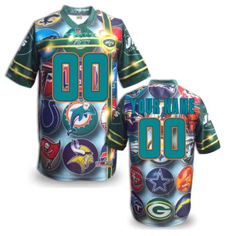 Miami Dolphins Customized Fanatical Version NFL Jerseys-001