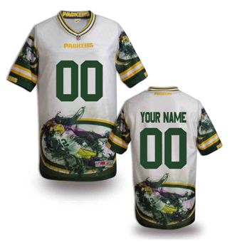 Green Bay Packers Customized Fanatical Version NFL Jerseys-004