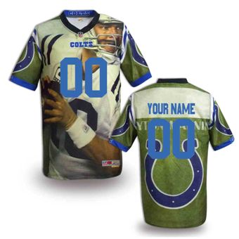 Indianapolis Colts Customized Fanatical Version NFL Jerseys-006