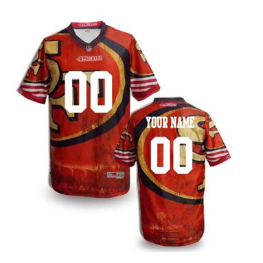 San Francisco 49ers Customized Fanatical Version NFL Jerseys-009