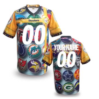 Pittsburgh Steelers Customized Fanatical Version NFL Jerseys-0010