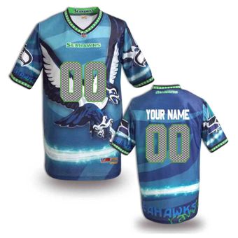 Seattle Seahawks Customized Fanatical Version NFL Jerseys-007