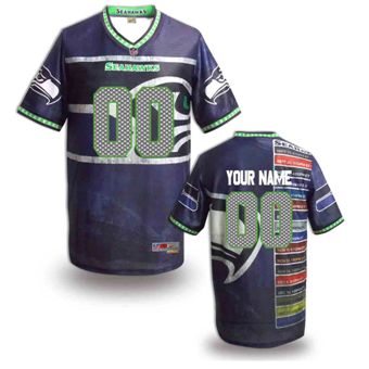 Seattle Seahawks Customized Fanatical Version NFL Jerseys-0014