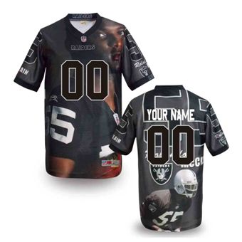 Oakland Raiders Customized Fanatical Version NFL Jerseys-003