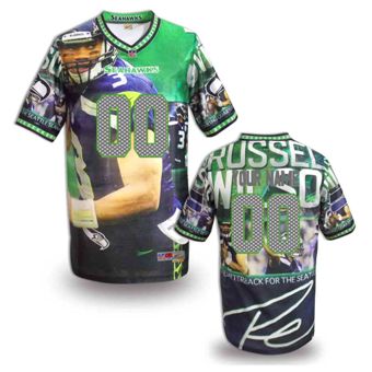 Seattle Seahawks Customized Fanatical Version NFL Jerseys-008
