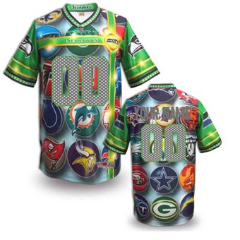Seattle Seahawks Customized Fanatical Version NFL Jerseys-002