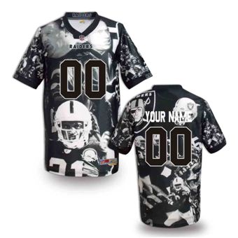 Oakland Raiders Customized Fanatical Version NFL Jerseys-004