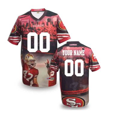 San Francisco 49ers Customized Fanatical Version NFL Jerseys-0010