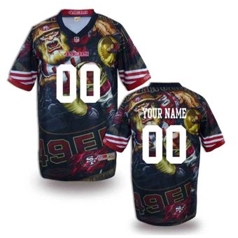 San Francisco 49ers Customized Fanatical Version NFL Jerseys-001