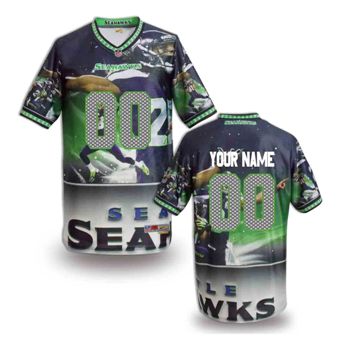 Seattle Seahawks Customized Fanatical Version NFL Jerseys-005