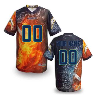San Diego Chargers Customized Fanatical Version NFL Jerseys-006