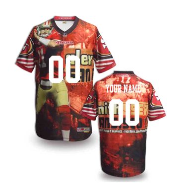 San Francisco 49ers Customized Fanatical Version NFL Jerseys-007