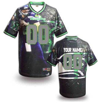 Seattle Seahawks Customized Fanatical Version NFL Jerseys-0015
