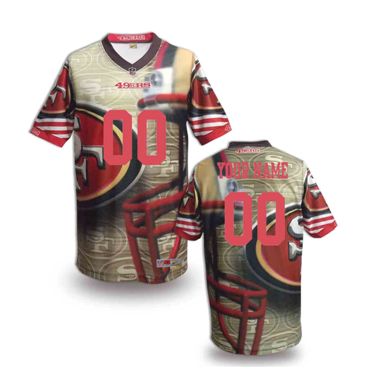 San Francisco 49ers Customized Fanatical Version NFL Jerseys-006